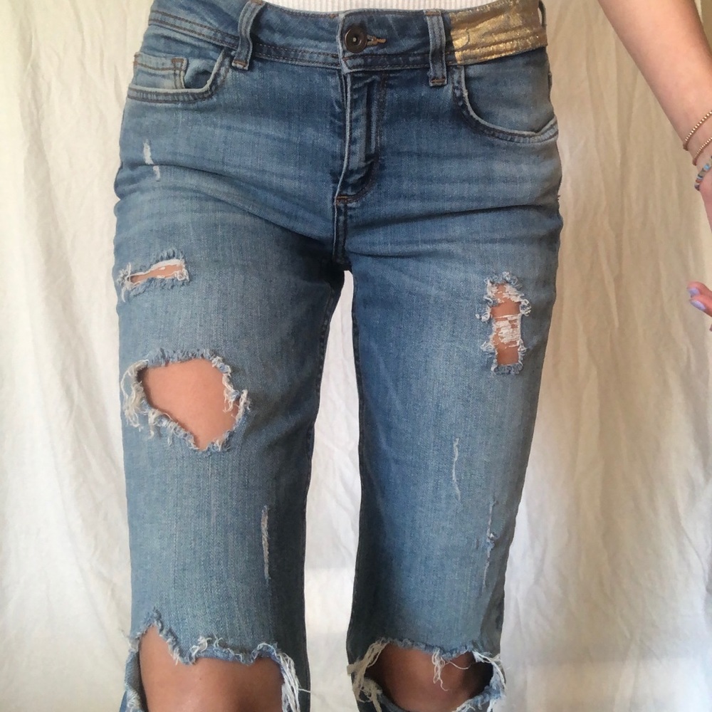ZARA Z1975 skinny jeans with rips